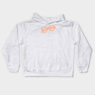 Heart Sunnies - Orange Kids Hoodie